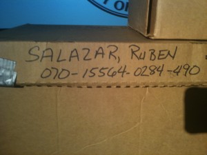 Ruben Salazar Box The files contain previously confidential material. Photo: Robert J. Lopez